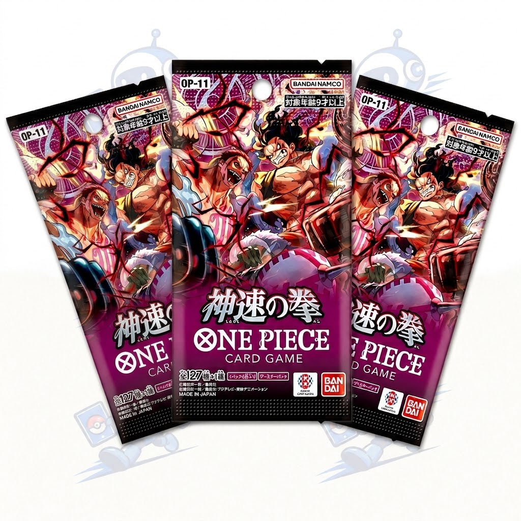 One Piece TCG OP-11 Japanese Booster Packs [3 Packs]